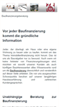 Mobile Screenshot of baufinanzierungsberatung.com